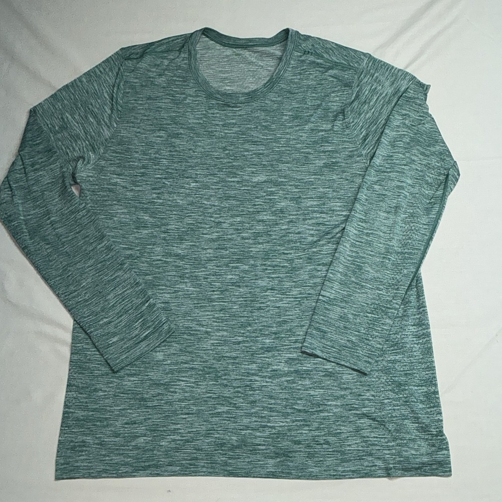 Lululemon Heathered Green Metal Vent Men's Performance L/S Athletic Shirt XL
